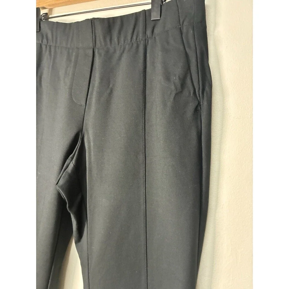J Jill Ponte Slim Leg Pants Women Size Medium Petite Black Casual Pull On
